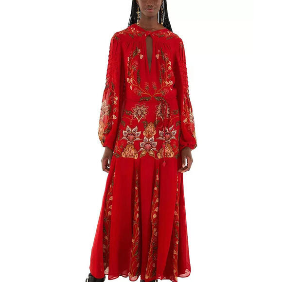 NEW, FARM Rio Long Sleeve Dress in Berry Garden Sz XL #MD1438 - Picture 2 of 12